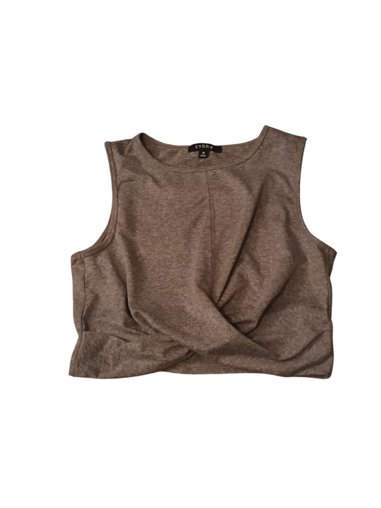 Zobha Tops - Zobha Workout Tank Top Sleeveless Minimalist Chic Hippie Gray Women medium